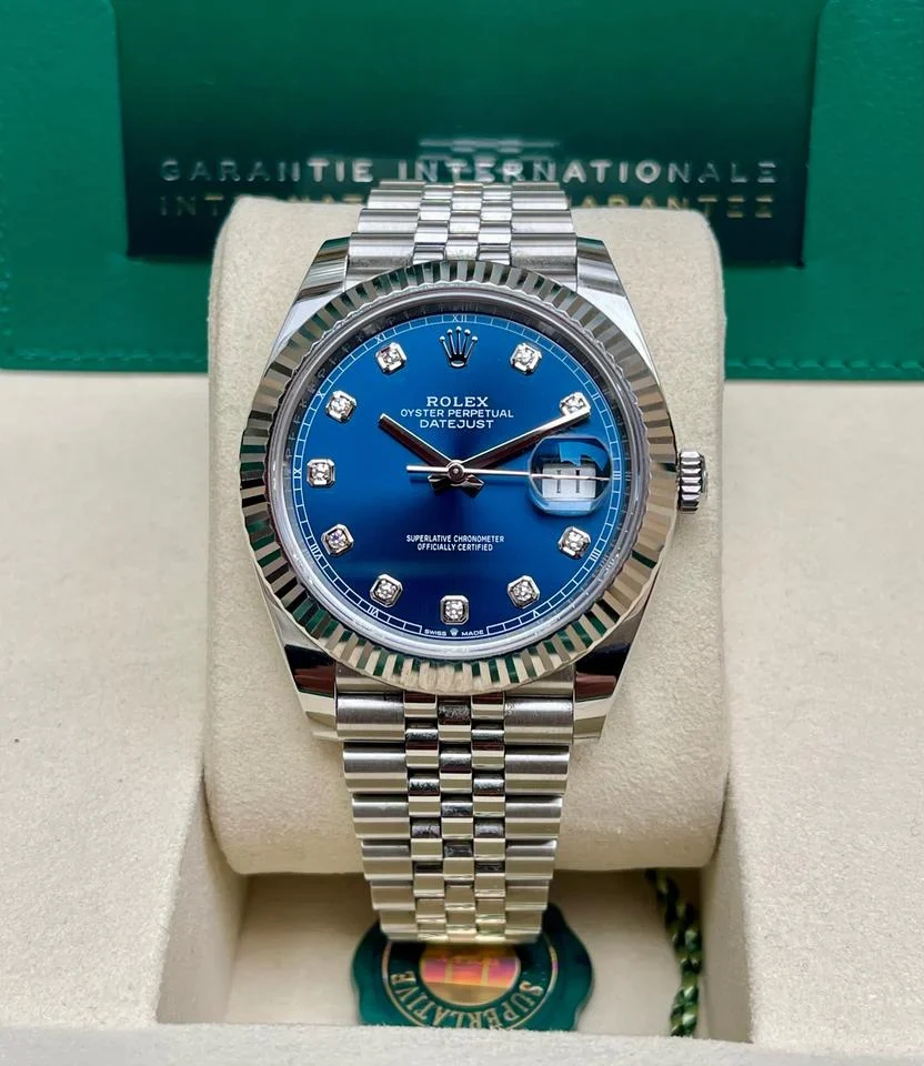 Rolex Datejust Blue Diamonds